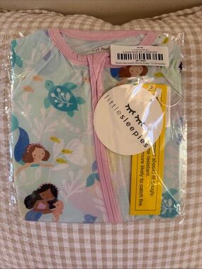 Little Sleepies Mystic Mermaids Shorty Zippy in Aqua and Lavender